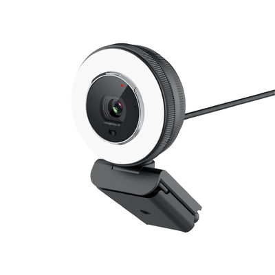 Webcam multifonctionnel Ring Light réglable de mise au point automatique de came du courant 2K