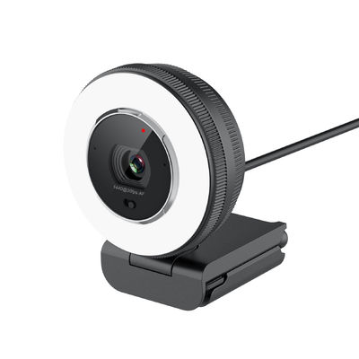 Webcam multifonctionnel Ring Light réglable de mise au point automatique de came du courant 2K
