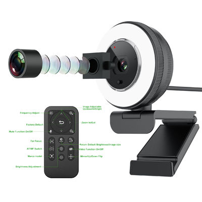 pro mise au point automatique de caméra d'USB de webcam de 1440P 30FPS avec le bourdonnement de 5X Digital