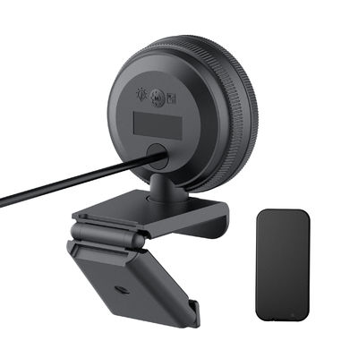 webcam de 5X Digital 2K Zoomable avec à télécommande construit dans la couverture d'intimité