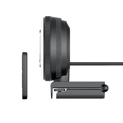 Webcam automatique 2k de foyer de double microphone avec la bonne lumière réglable
