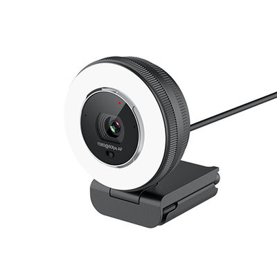 Caméra de HD 1080p 60fps USB avec Ring Light/à télécommande construite dans la couverture d'intimité
