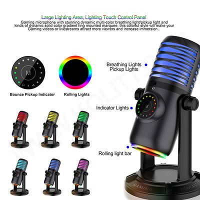 La collecte 4 modèle le microphone de condensateur d'USB pour le PC/Mac/jeu