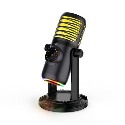Microphone de studio de Podcast du jeu MIC 48Khz de RVB pour couler