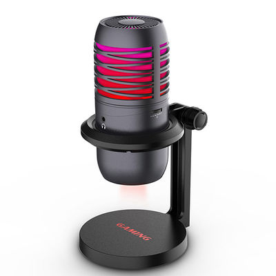 Microphone d'ordinateur de studio d'ODM/OEM, microphone de RVB USB pour couler et chant