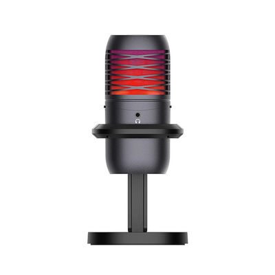 Microphone d'ordinateur de studio d'ODM/OEM, microphone de RVB USB pour couler et chant