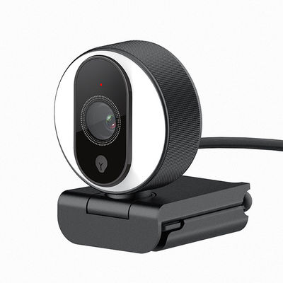 Double code Ring Light du webcam 720P 60FPS H.264 de filtre de beauté du microphone C21