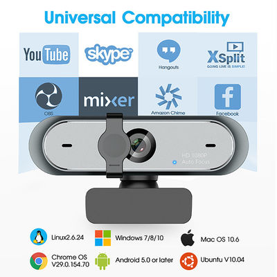D'OV de capteur plein HD webcam 1080P de la mise au point automatique avec le volet d'intimité