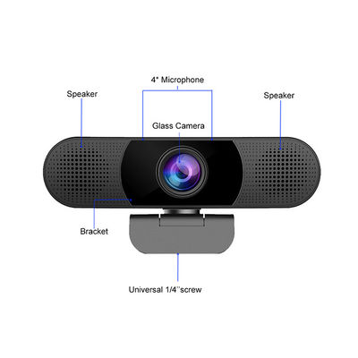 webcam visuel de 1080P HD, système de caméra de salle de conférence avec 4 microphones