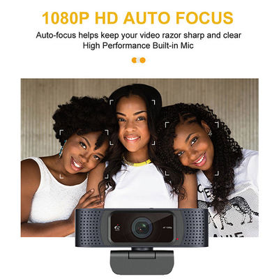 Webcam de couverture d'intimité de FHD 1080P AF pour la compatibilité élevée d'appels visuels