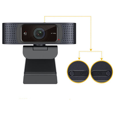 Webcam de couverture d'intimité de FHD 1080P AF pour la compatibilité élevée d'appels visuels