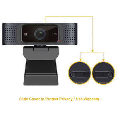 caméra USB HD de PC de 1080P 30FPS CMOS coulant le webcam avec la couverture d'intimité