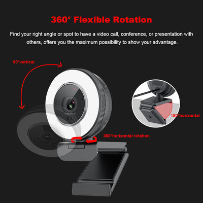 Haute caméra de Def USB de foyer automatique, webcam de 2K QHD avec HDR H.264