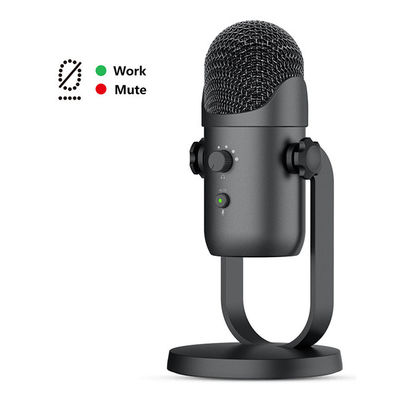 Microphone de PC de studio du microphone de condensateur de ROHS USB 24bit 48Khz pour l'enregistrement Podcast