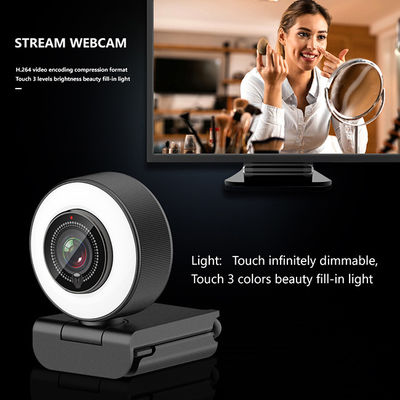 78 webcam du degré HD 1080p avec Ring Light And Microphone