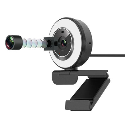 Mise au point automatique Usb2.0 Ring Light Webcam For Stream Youtuber de filtre de beauté