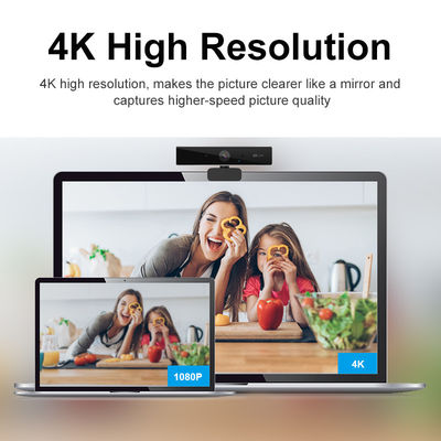 webcam en aluminium de la caisse 4K UHD de caméras web de PC de 3840*2160P 60FPS