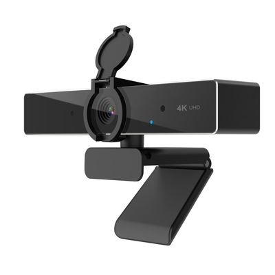 4K a fixé la webcam ultra HD de foyer les vues d'angle de 120 degrés ont intégré le microphone/haut-parleur